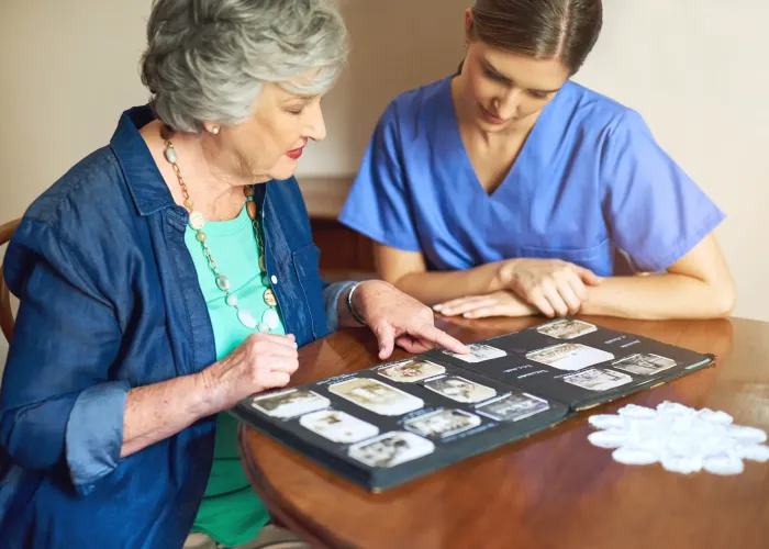 Couple laughing together