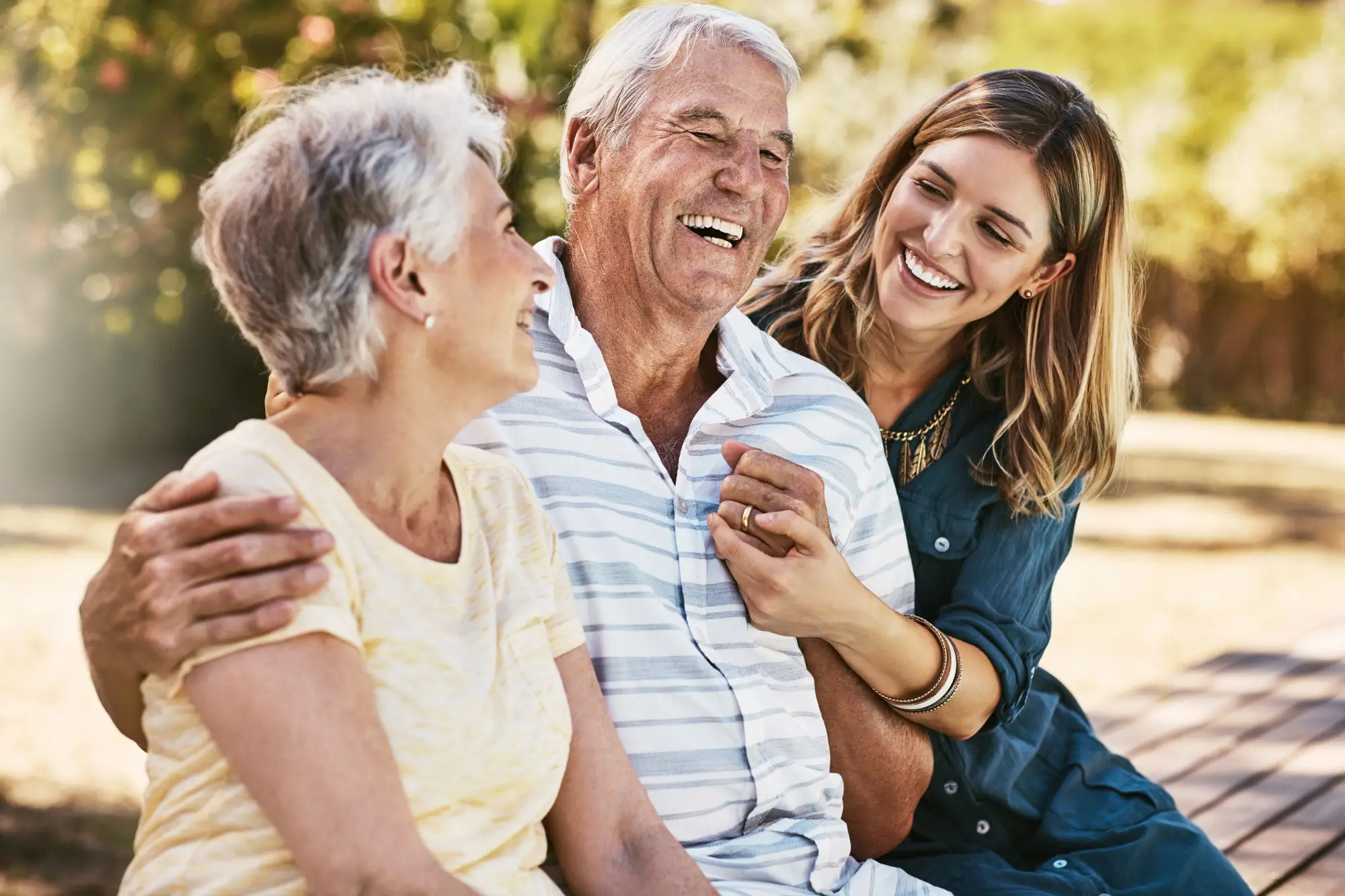 Family smiling together