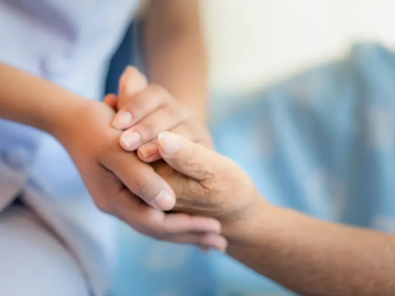 Holding hand